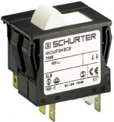 Thermal circuit breaker 3 pole, miniaturised double pole overload protection, 3.5A, 400VAC, Mounting: Panel, Snap-in, IP40