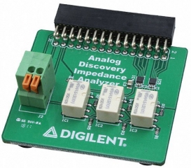 Impedance Analyzer for Analog Discovery; Measurement Range: 50pF-500µF, 10µH-1000mH; Excitation Range: 1Hz-15MHz; Requires WaveForms v. 3.8.2 or later