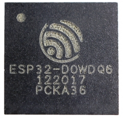 RF System on a Chip; 2.4GHz Wi-Fi & Bluetooth 4.2 BLE; Xtensa Dual Core 32-bit LX6 MPU; 2.3V-3.6V; 6x6mm QFN48
