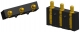 Pogo Pin 12V/2A; 3 Pins; RA; Flat Type; T/L 5.75mm; W/H 4.35mm