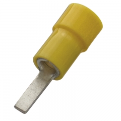 Socket sleeves (male) PVC insulated, 4.0-6.0mm2, 10mm, Yellow