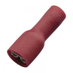 Socket sleeves (female), PVC fully-insulated, 4.8x0.8mm, 0.5-1.0mm2, Red