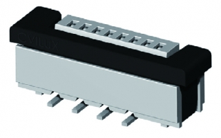 Съединител вертикален за печатен кабел 12p 1.0mm SMD 