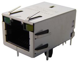 RJ45 Modular/Ethernet Jack with Integrated Magnetics and LED,10/100, Shielded 