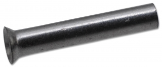 Накрайник(втулка), неизолирана, за проводник със сечение AWG24max, размери L/D1/D2=7/0.85/1.8мм, 0.34мм2