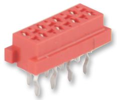 Female-on-Board Connector, Top Entry, Micro-MaTch Series, 10 Position(IDC 2x5), P2.54mm, TH