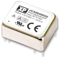 DC/DC Isolated 1.5kV; 6.0W; Uin:9V·18V; Uout:12VDC; Iout:±500mA; Eff. 84%;  -40°C to 100°C
