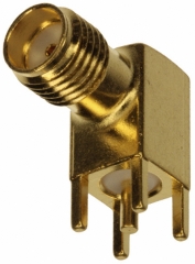 RF / Coaxial Connector, SMA Coaxial, Straight Jack, Surface Mount Straddle, 50 ohm, 18GHz max