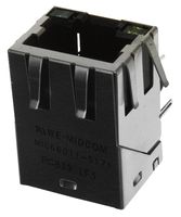 RJ45 Jack,, Shielded, 8P8C, with integrated LAN transformer and LED, Tab Up, IEEE 802.3, 10/100 Base-T/Auto MDIX