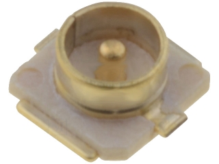 U.FL(IPX/AMC) Male (Plug) connector, PCB mounting, straight, 50 Ohm, SMD