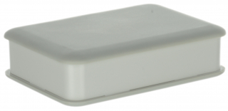 HandHeld enclosure 80x56x22mm (ABS/PC and TPU), Snap-on closing, Two materials  - White RAL 9002/ Light gray RAL 9018
