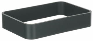 TPU-Protection dark grey ring  for the HH-enclosure WK-2. Size: 80x56x15mm, Dark grey RAL 7016