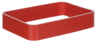 TPU-Protection red ring  for the HH-enclosure WK-2. Size: 80x56x15mm, Red RAL 3018