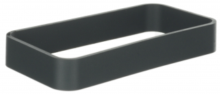 TPU-Protection dark grey ring  for the HH-enclosure WK-3. Size: 90x46x13mm, Dark grey RAL 7016