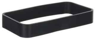 TPU-Protection black ring  for the HH-enclosure WK-3. Size: 90x46x13mm, Black RAL 9004