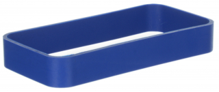 TPU-Protection blue ring  for the HH-enclosure WK-3. Size: 90x46x13mm, Blue RAL 5010