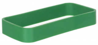 TPU-Protection green ring  for the HH-enclosure WK-3. Size: 90x46x13mm, Green RAL 6024