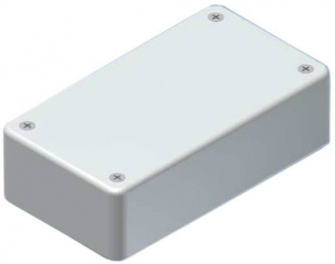 ABS enclosure 100x55x29mm; Shell with rounded corners and housing cover; Grooves for inserting PCBs (1.5 mm); Light grey RAL 9018