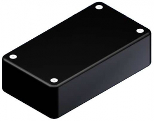 ABS enclosure 100x55x29mm; Shell with rounded corners and housing cover; Grooves for inserting PCBs (1.5 mm); Black RAL 9004