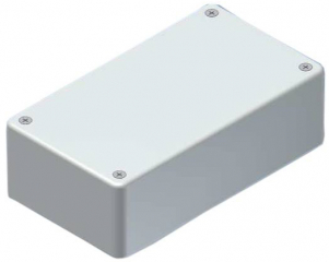 ABS enclosure 125x70x39mm; Shell with rounded corners and housing cover; Grooves for inserting PCBs (1.5 mm); Light grey RAL 9018