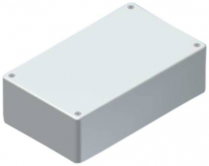ABS enclosure 160x95x49mm; Shell with rounded corners and housing cover; Grooves for inserting PCBs (1.5 mm); Light grey RAL 9018