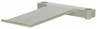 Plastic  belt clip 66.3x58.46x6.1mm; White RAL 9002