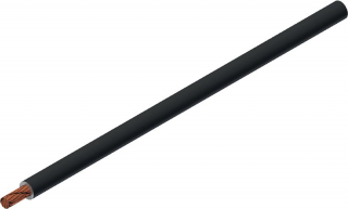 Гъвкав PVC изолиран многожилен кабел, 2.50мм2, черен