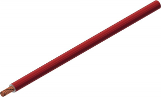 Highly flexible basic PVC insulated stranded wire, 2.50mm2, red