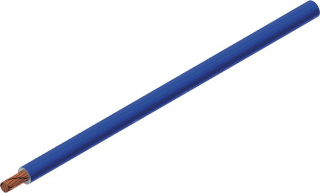 Highly flexible basic PVC insulated stranded wire, 2.50mm2, blue