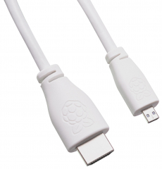 Преходен кабел micro HDMI към HDMI, дължина на кабела 2 метра, бял