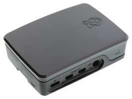Dev Board Enclosure for Raspberry Pi 4 Model B, Plastic, Black/Grey