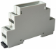 DIN-rail enclosure, ser.175, complete, possibility for both base and top PCB and up to 12 terminals, NOT FOR SIDE PCB!!
