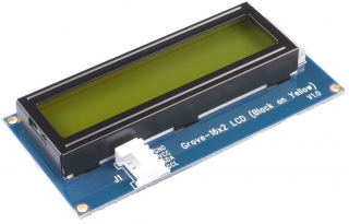 Grove - 16 x 2 LCD (Black on Yellow)