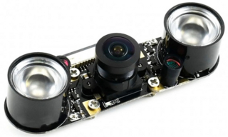 8MP IR Camera compatible with NVIDIA Jetson Nano/Xavier NX; SONY IMX219; 3280x2464; 6G+IR Lens; FOV 77°; EFL 2.93mm; 30fps QSXGA; 2xIR LED Modules