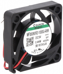 Fan Axial, 5VDC, 30x30x6mm, 0.36W, 6.29m3/h, 7100RPM