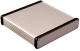 Aluminum Box 165x160x30.5mm Clear