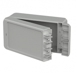 Box Bocube, Polycarbonate, Single-coloured Light grey UL 94 V0, PU seal, IP 66,68, 151x80x60mm