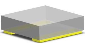 Aluminium Gallium Nitride UV-C Sensor, 220~280nm, Schottky-type Photodiode, Solar Blindness, 0404(1x1mm)