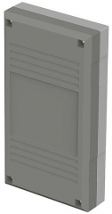 Box Elegant, Enclosure with membrane keypad area, 150x82x31mm, IP40, light grey/agate grey