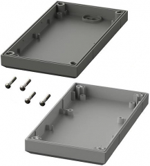 Box Elegant, Enclosure with membrane keypad area, 150x82x31mm, IP40, light grey/agate grey