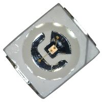 UV-A SMD LED with exceptional brightness, 405nm, 120°, Radiant power 6.8mW, If=20mA, Vf=3.2V, 3.2x2.8x1.9mm