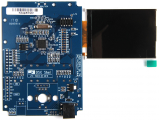 DSO, Oscilloscope DIY Kit; 1 channel, Sampling Rate 1MS/s; BW: 200KHz; 12-bit; 2.4" TFT LCD 320x240