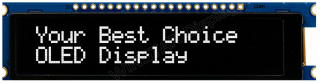 Character OLED Display 20x2; White; COG+FR+PCB; 92.3x23.3x7.0 mm; 3.3V; SSD1311 Controller IC; -40°C to +80°C