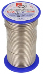 Silver Plated(0.7um) Copper Wire, -200°~800°C, D outside 2.0мм, Length in roll 16m, Weight 500g, Price for 1 spool