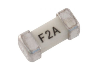 Quick-acting Fuse(F), 0.5A, 125VAC/DC(UL 248-14), SMD, 6.1x2.6x2.6mm, Ceramic body