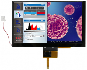 800x480, 7", 165x104.6x6.86mm, TFT+Capacitive Touch Panel/(G-F-F)+OCA/FT5426, Without Control Board, White LED B/L 8.4-11V, -20°C to +70°C