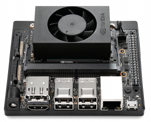 NVIDIA Volta GPU 384 CUDA + 48 Tensor cores; 6-core NVIDIA Carmel ARM v8.2 64-bit CPU 6MB L2 + 4MB L3 Cache; 8GB 128-bit LPDDR4; 10/100/1000BASE-T