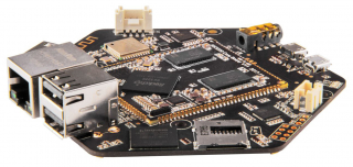 Axol Core module: Rockchip RK3229 Quad-Core Cortex-A7 + Mali 400MP GPU, 1GB DDR3 RAM; 4GB eMMC; WiFi/BLE; USB; HDMI; 6 Mic. Array; Debian OS