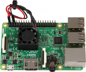 Cooling-Kit for Raspberry Pi, Rock Pi; 20x20x14mm