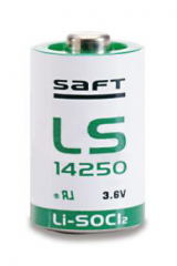 Lithium Primary Battery (Li-SOCl2); 1/2AA Bobbin Cell; 3.6V/1200mAh, -60°C to +85°C